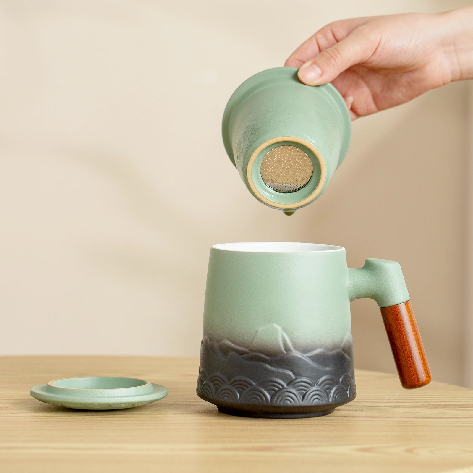 ZENS Tea Strainer Cup & Infuser 16 Oz