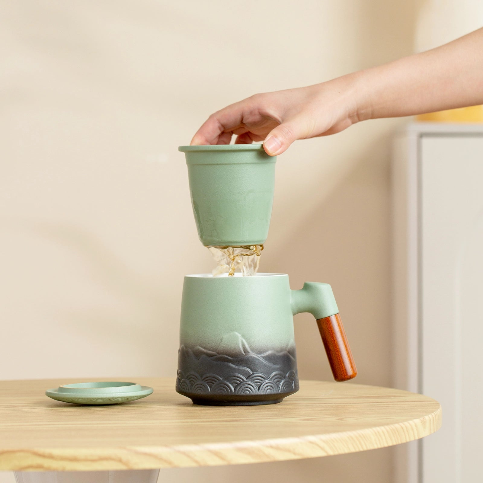 ZENS Tea Strainer Cup & Infuser 16 Oz