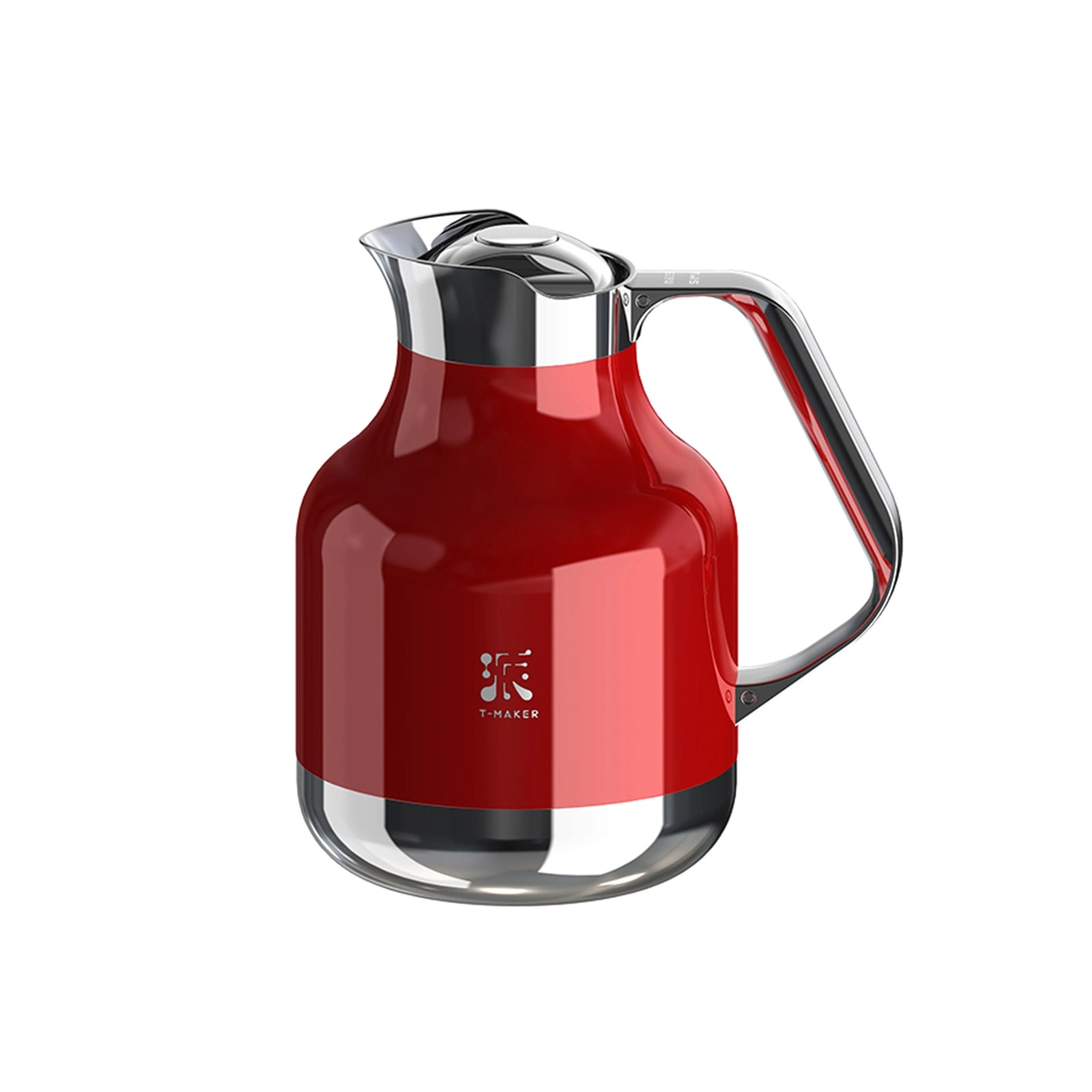 40 Oz Thermal Steeping Teapot with Infuser Red