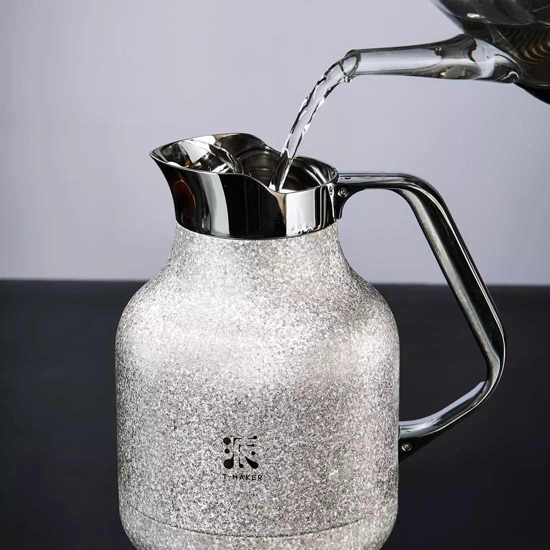 40 Oz Pure Titanium Thermal Steeping Teapot with Infuser Silver
