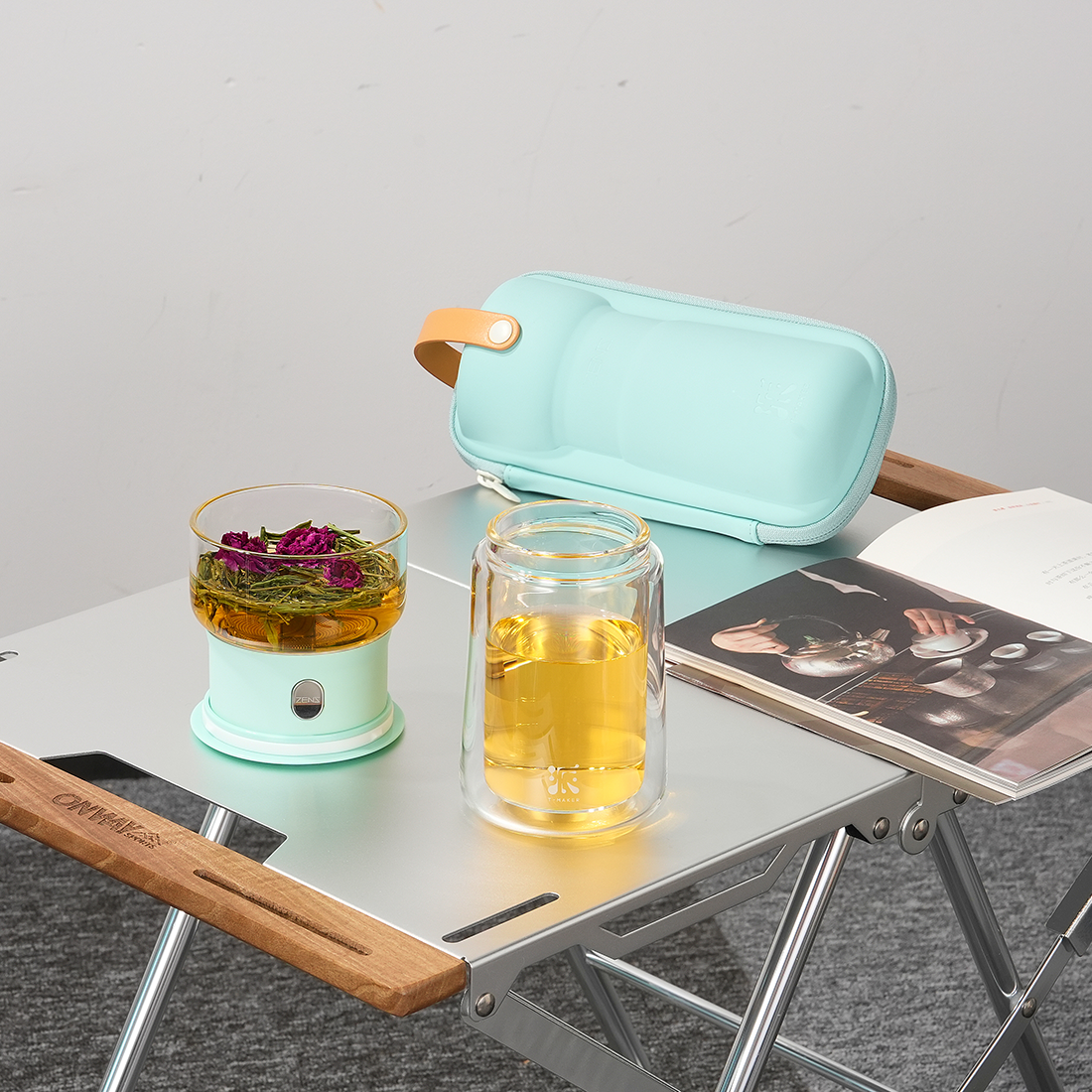 Smart Tea Maker for Loose Tea Lover Gift 9 Oz Cup Blue