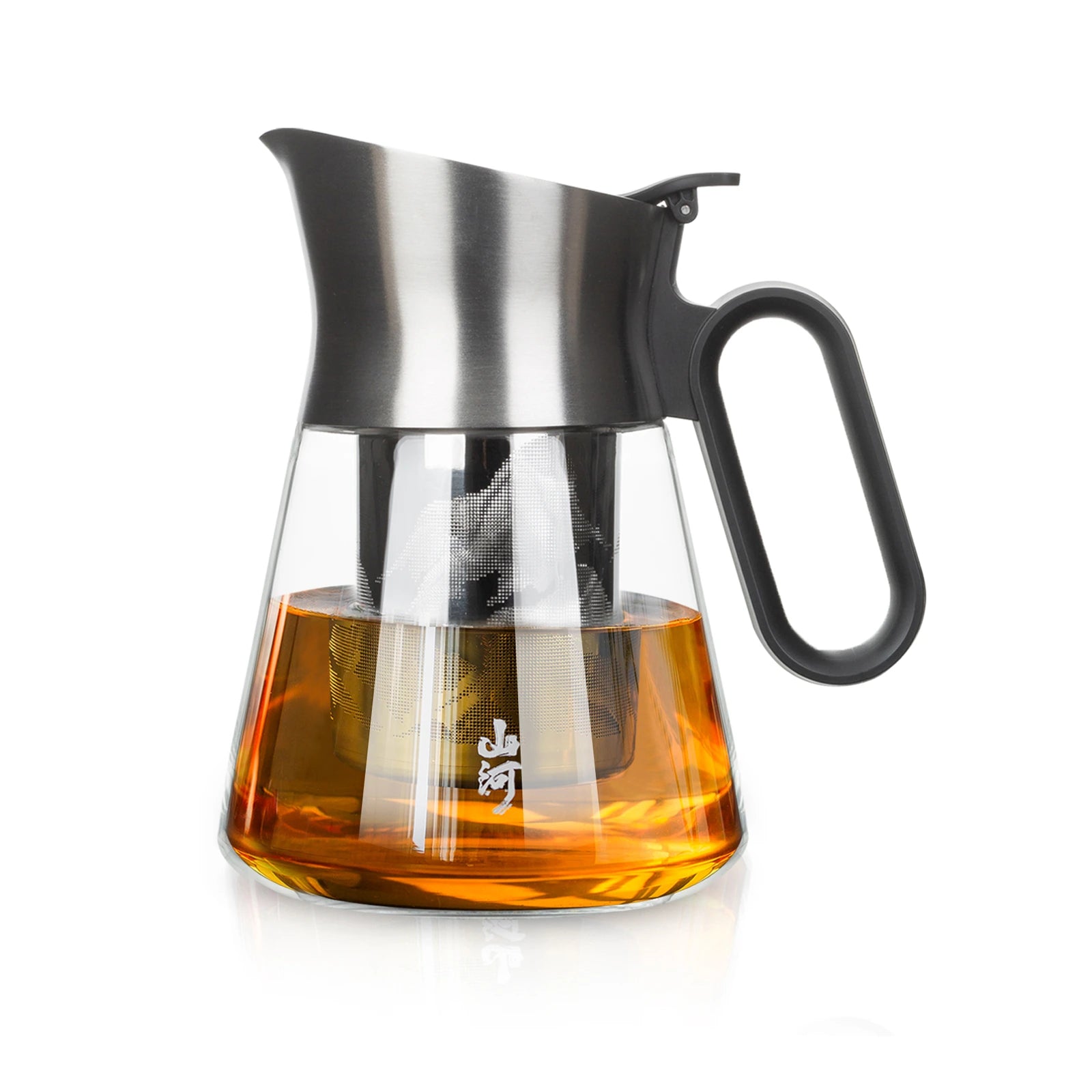 Loose Leaf Tea Infuser Teapot 23 Oz with Oval Handle
