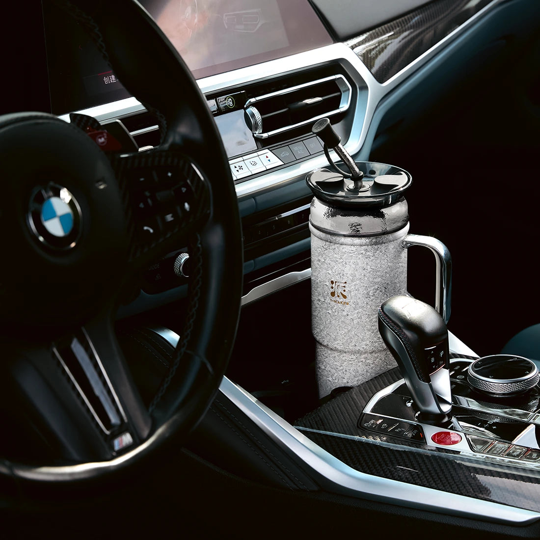 20 Oz On-the-Go Pure Titanium Tea Tumbler Vacuum Insulated Silver