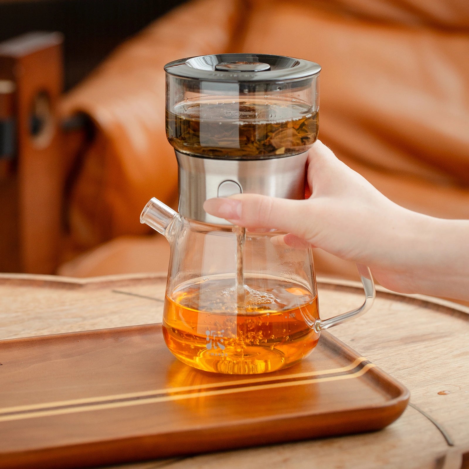 Share Portable Gongfu Teapot Set Black with 2 Cups