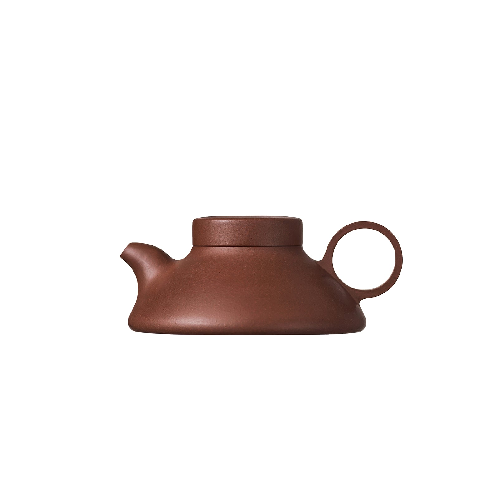 Zisha Tea Set Series ZK Purple Clay Roundhandle Tea Pot