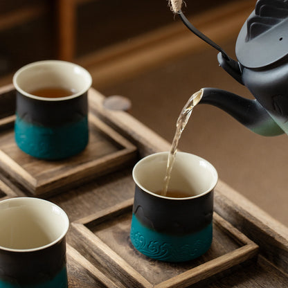 zensliving japanese tea set - ceramic tea cup set - for tea lover gifts