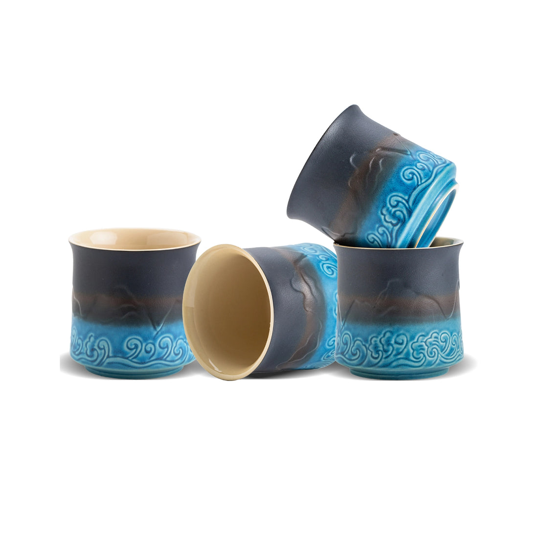 zensliving japanese tea set - ceramic tea cup set - for tea lover gifts