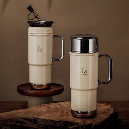 20oz Stainless Steel Tea Tumbler Vacuum Insulated White