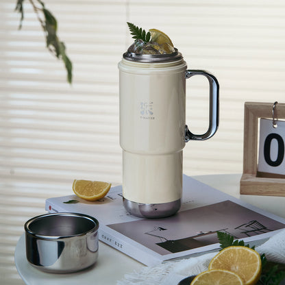 20oz Stainless Steel Tea Tumbler Vacuum Insulated White