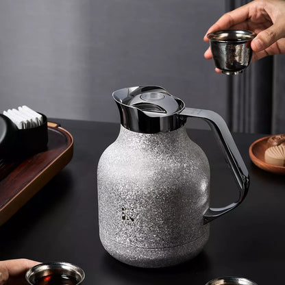 40 Oz Pure Titanium Thermal Steeping Teapot with Infuser Silver