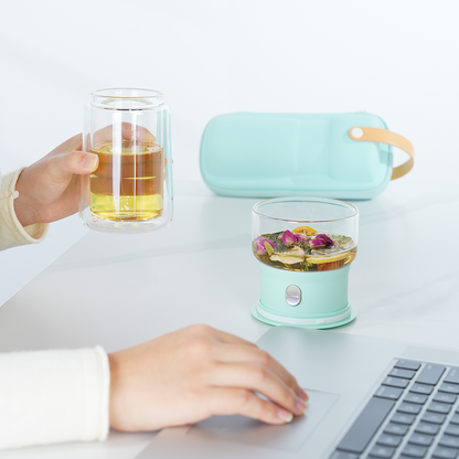 Smart Tea Maker for Loose Tea Lover Gift 9 Oz Cup Blue