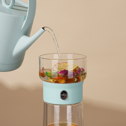 Smart Tea Maker for Loose Tea Lover Gift 9 Oz Cup Blue