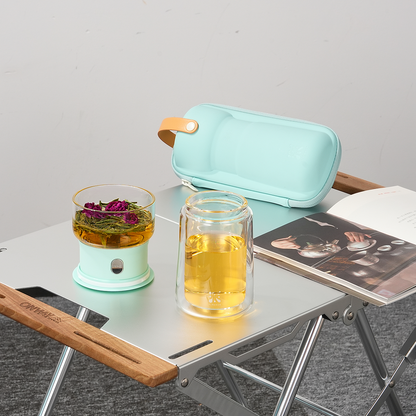 Smart Tea Maker for Loose Tea Lover Gift 9 Oz Cup Blue