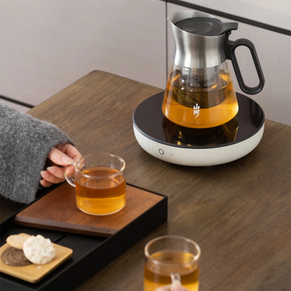Glass Infuser Teapot 23 Oz with 2 Cups for Hot Tea Diffusers