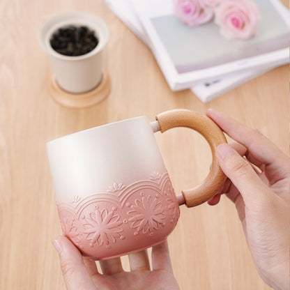 11oz Handmade Ceramic Mug with Tea Cup Infuser